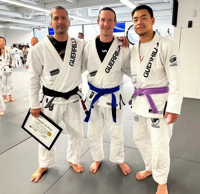 Mark Zuckerberg blue belt