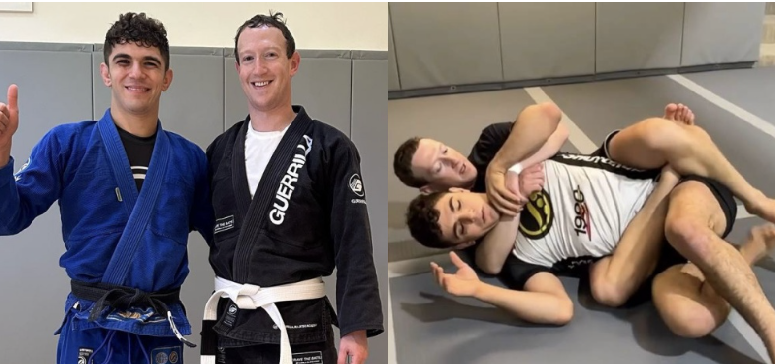 Mark Zuckerberg trains with Mikey Musumeci
